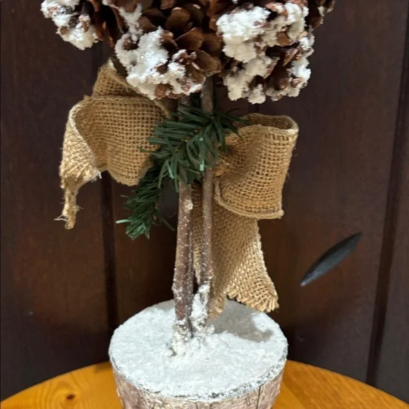 Rustic Pinecone and Burlap Holiday Decor - Picture 6 of 9